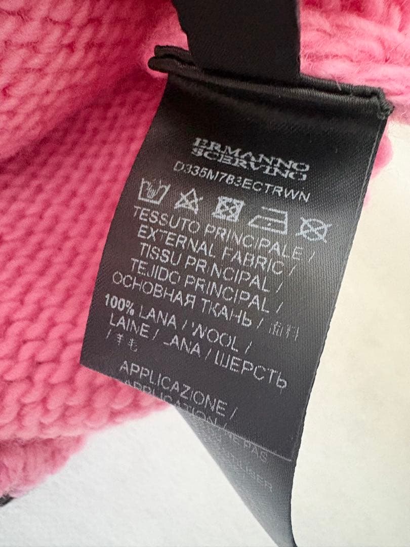 エルマンノシェルビーノ　ピンクニット　38