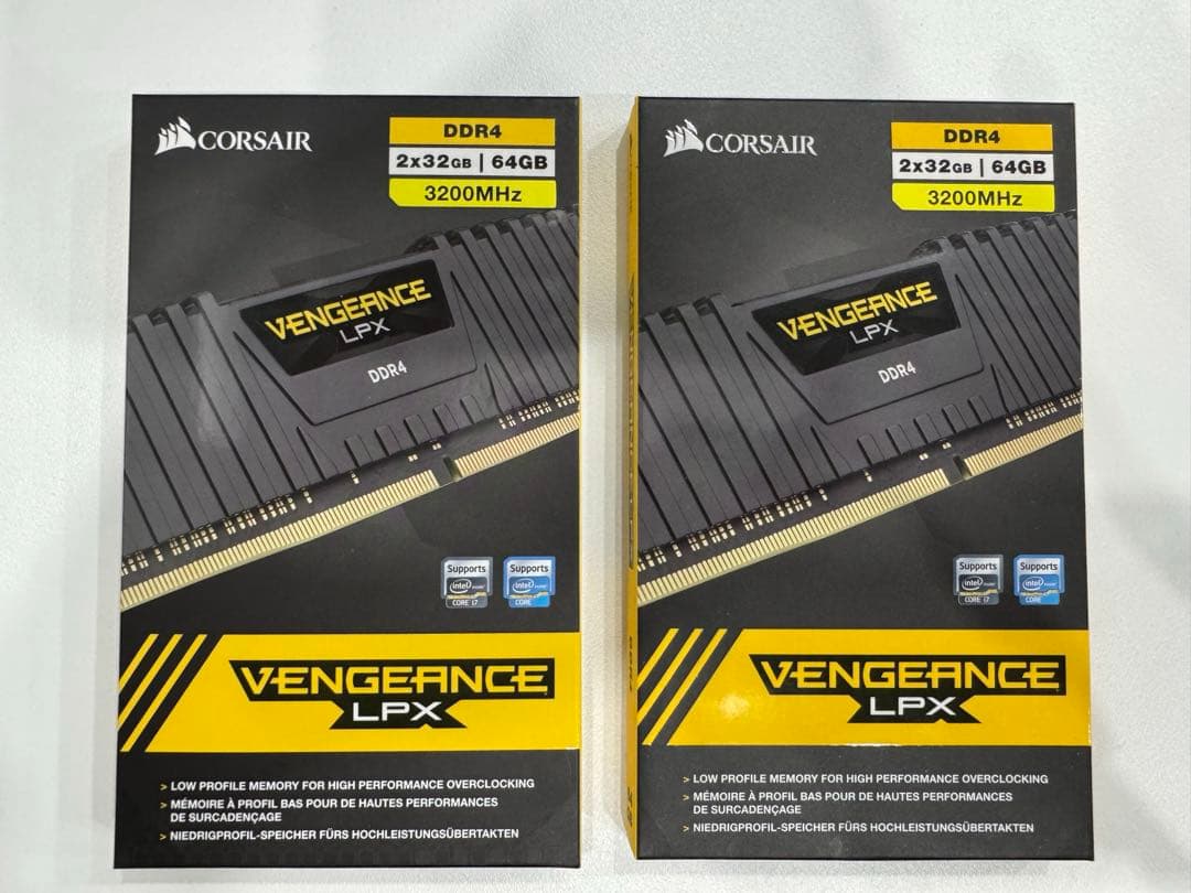 CORSAIR Vengeance 32GB DDR4 3200MHz 4枚