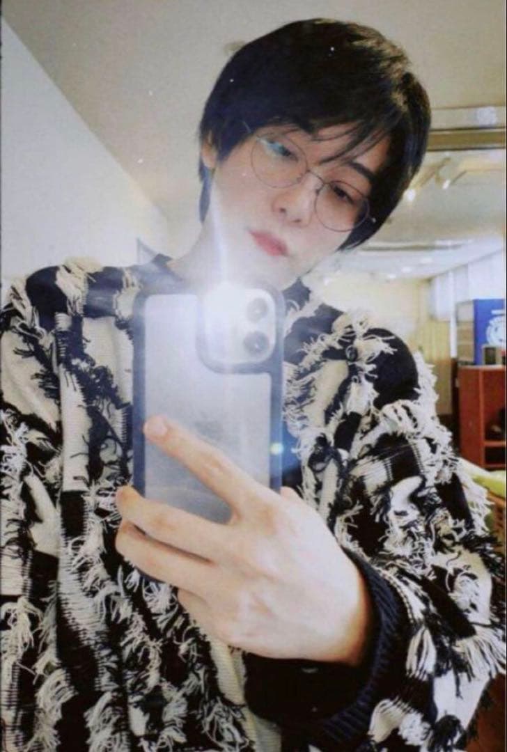 大森元貴 メゾンスペシャル グランジ オーバー フリンジ ジャガード ニット