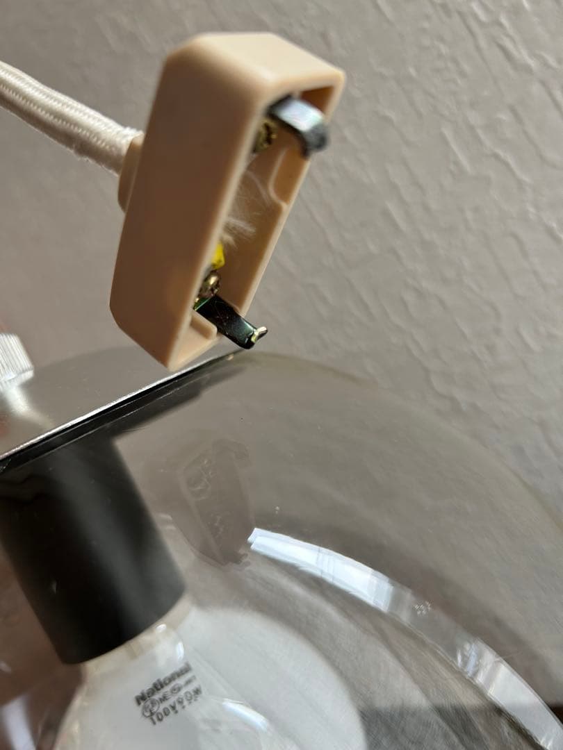 ミッドセンチュリー　ガラス　ペンダントライト　ナショナル　照明　昭和レトロモダン