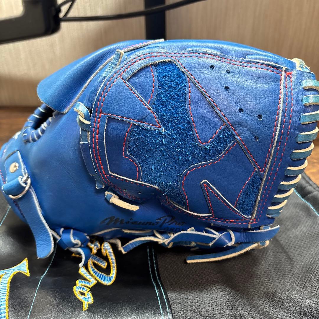 ミズノ 軟式グローブ 青
