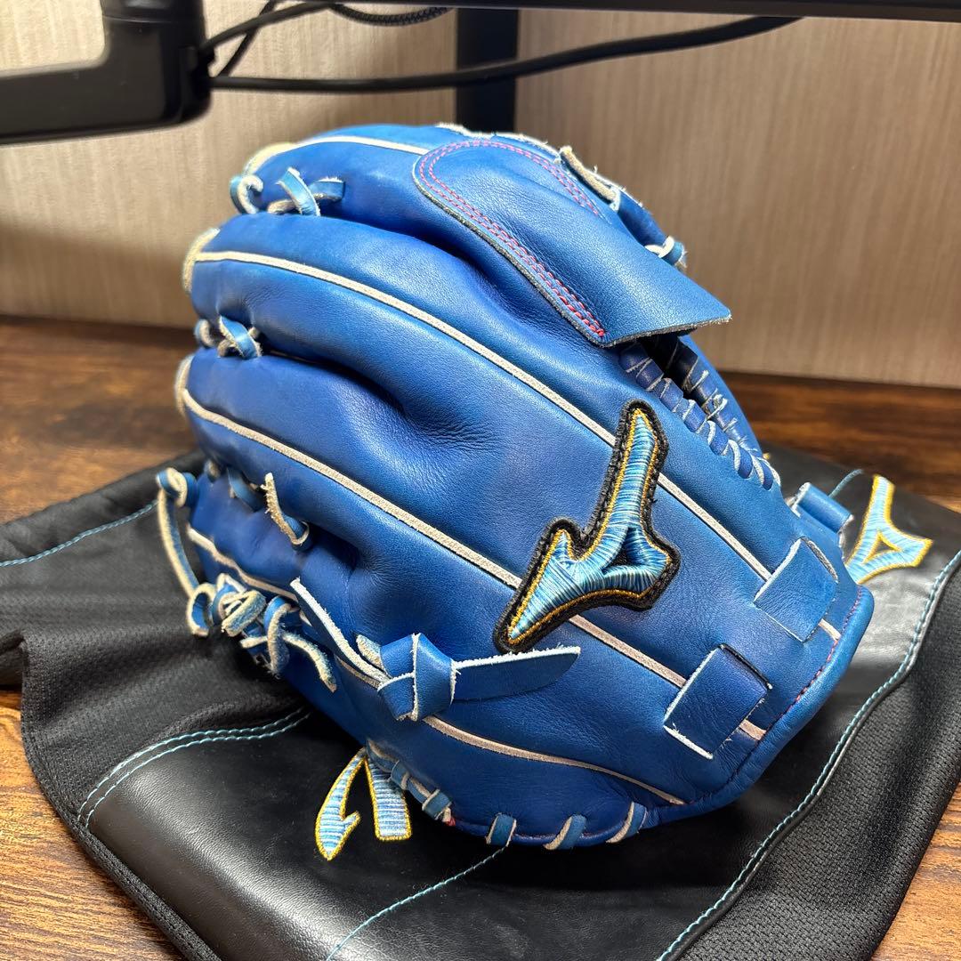 ミズノ 軟式グローブ 青