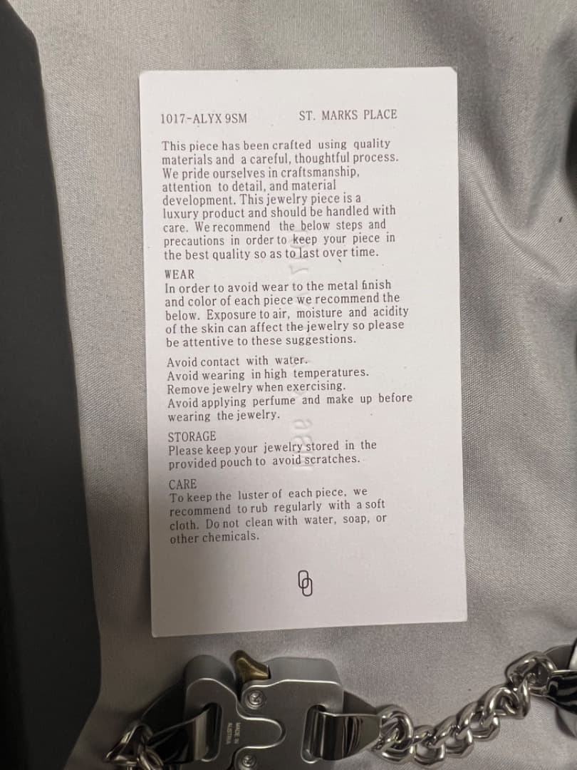 1017 alyx アリクス　hero チェーンネックレス　4連結式　シルバー