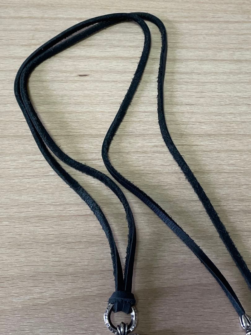 ハート チャーム レザーブレイド ネックレス シルバー ペンダント 925