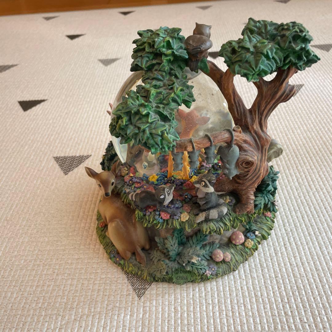 バンビ　スノードーム　オルゴール　ディズニー