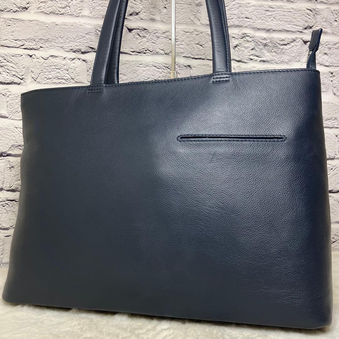 美品✨MURA ムラ 本革 レザー 大容量 A4 トートバッグ ビジネスバッグ