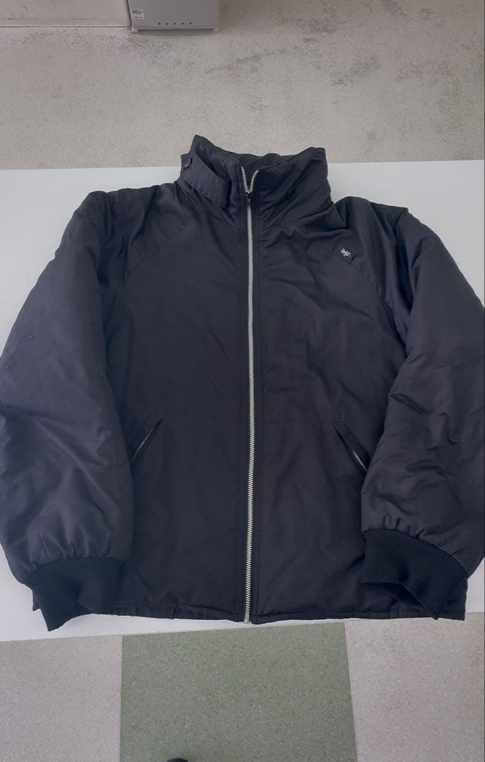 希少フランス製 アニエスベーオム ハの字 ジップ 中綿 ジャケット ブルゾン