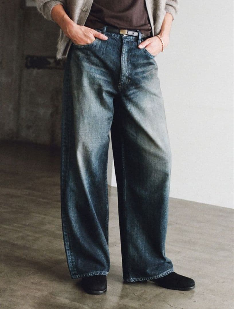 【極美品】LIDNM Heritage Slub Denim Pants 　S