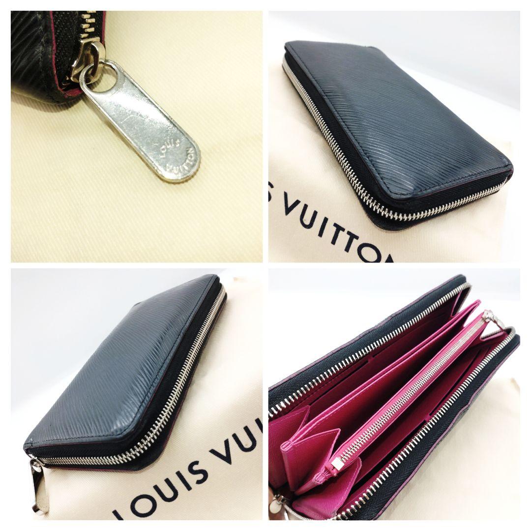 ルイヴィトン　エピ　ジッピーウォレット　ノワール ピンク　長財布　M64838