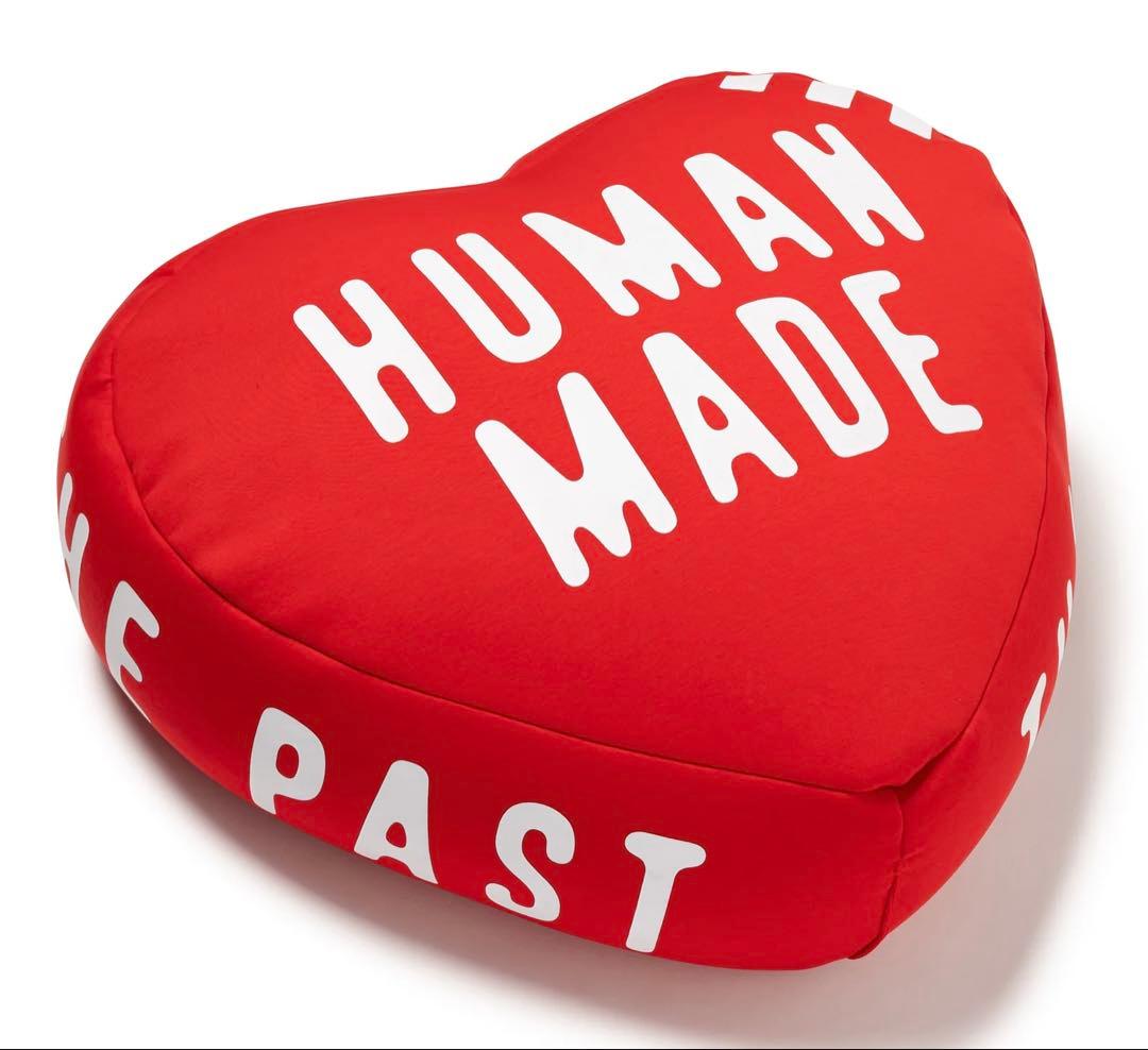 小物 HUMANMADE HEART BEADS CUSHION RED