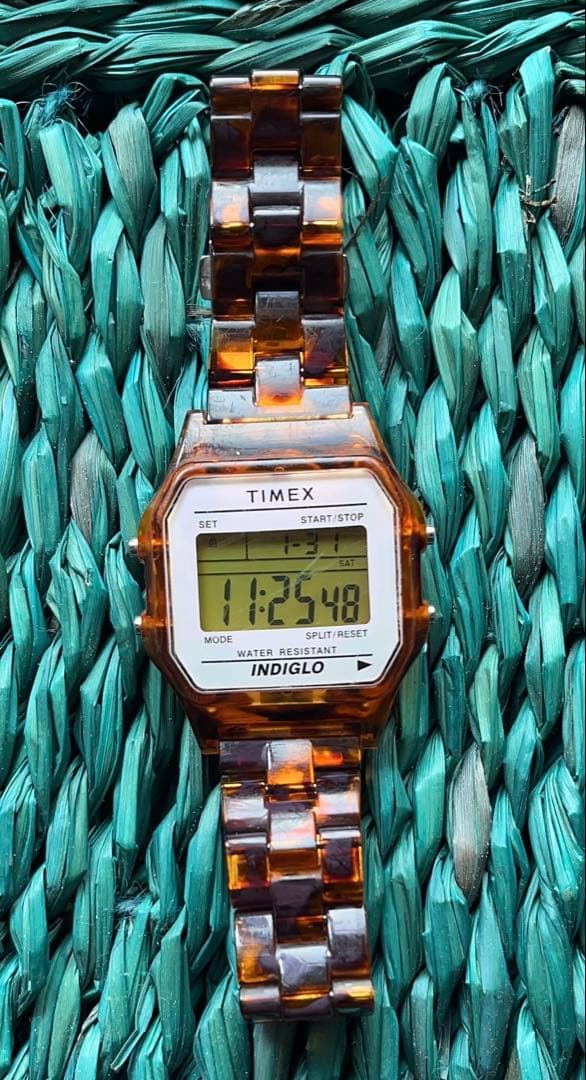 タイメックス　ビームス　べっ甲腕時計