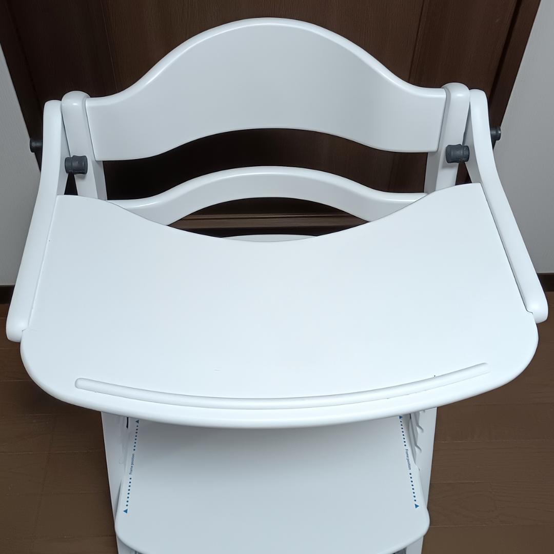 yamatoya 大和屋 すくすくチェアプラス テーブル＆ガード付 ホワイト