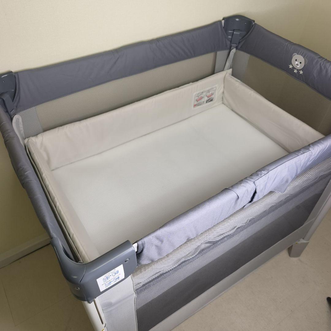 ぷー【処分セール中】Apricaベビーベッド ココネルエアー グレーベアー2