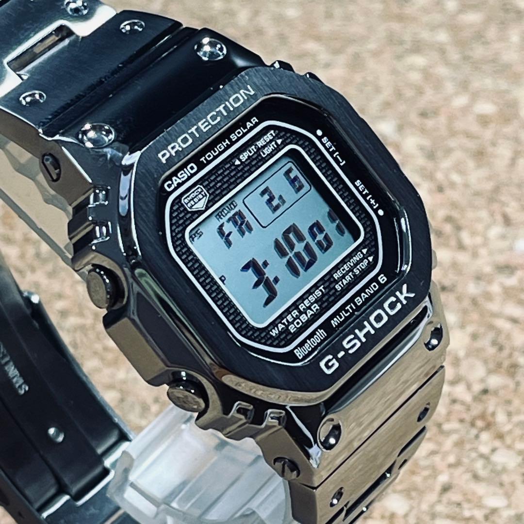 美品カシオGーSHOCK/GMWーB5000Dー1JAソーラー電波フルメタル