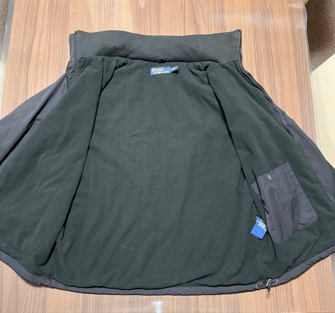 そ*う様 美品　訳アリ　ラルフローレン　ブルゾン　フリース　ナイロン　中綿　黒