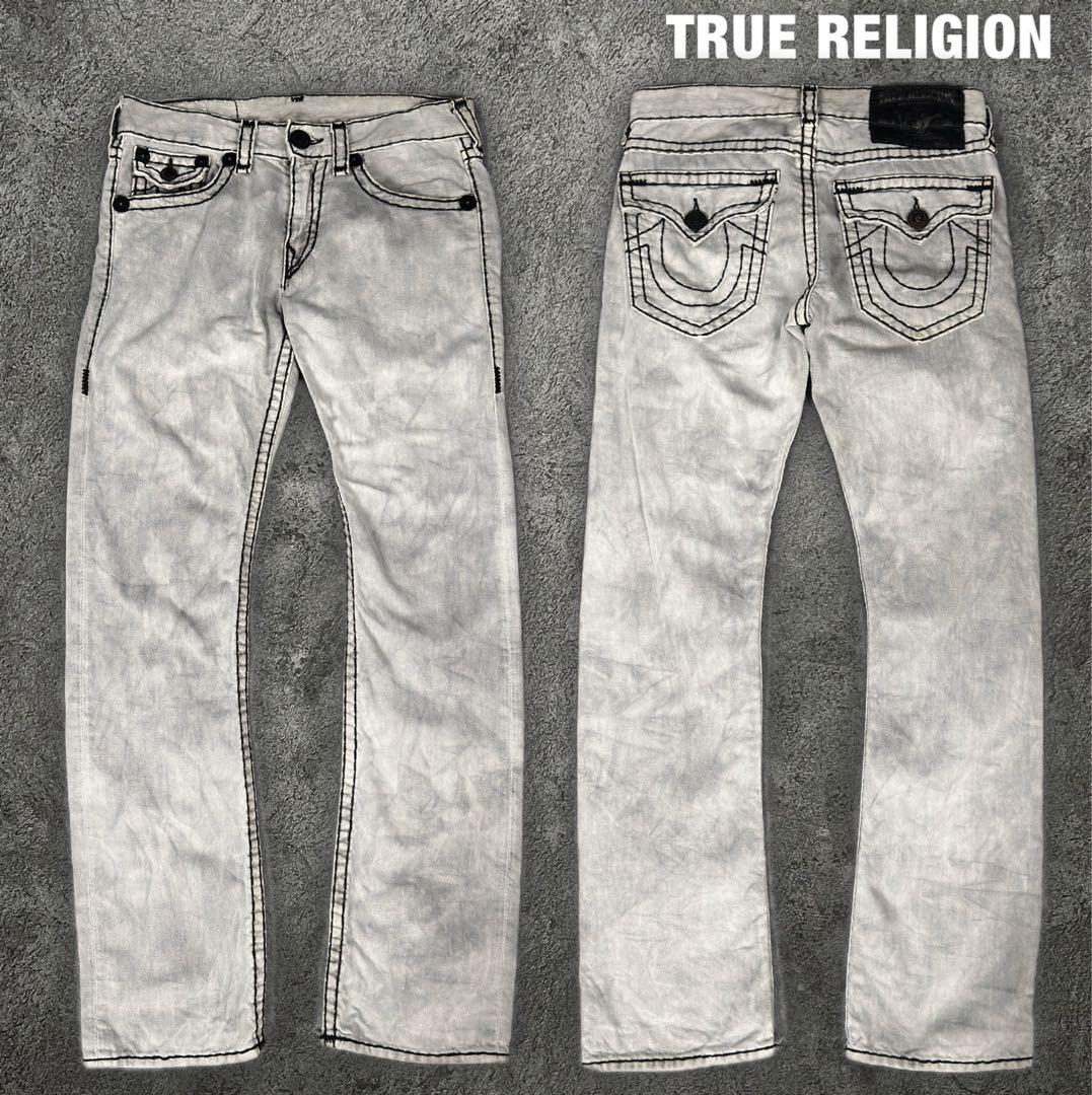 TRUE RELIGION RICKY SUPER T ダメージ加工デニムパンツ