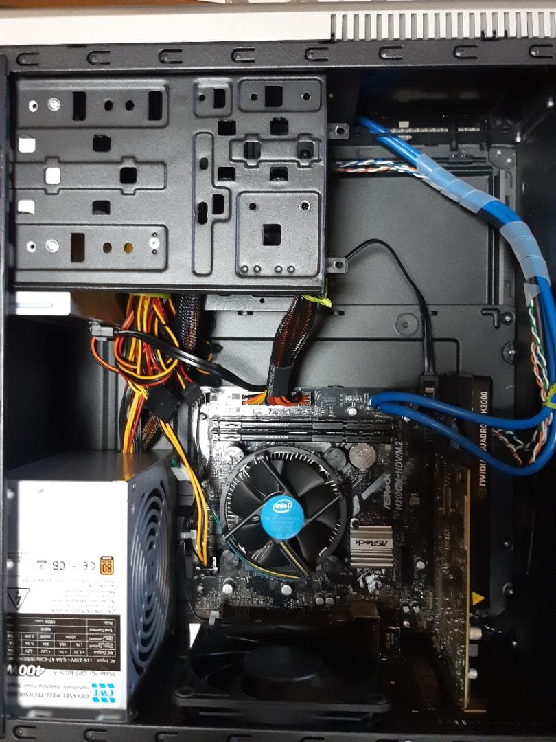 自作PC　i3 8100・8GB・SSD128GB・K2000・Win11