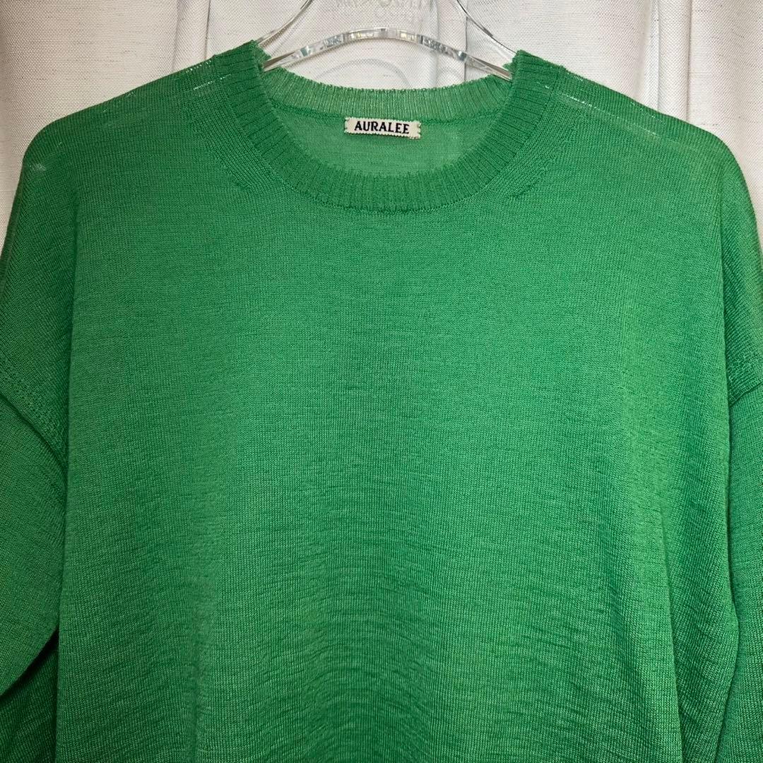 【正規品】AURALEE BABY MOHAIR KNIT P/O 緑