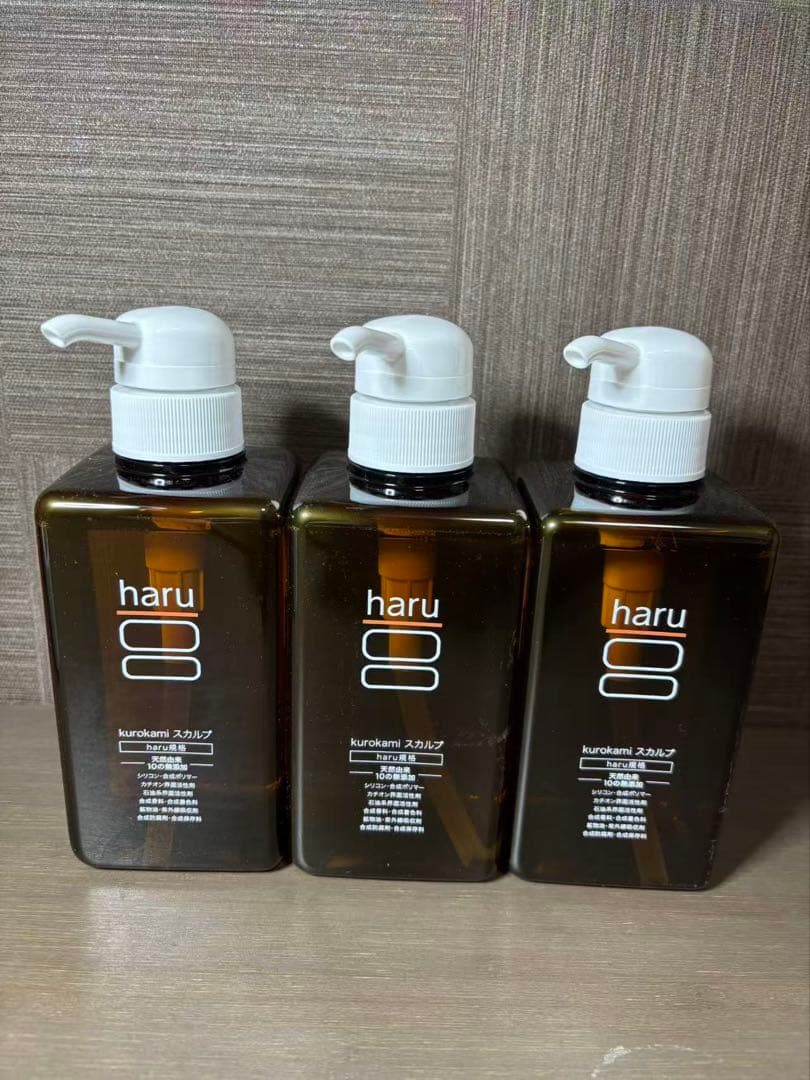 新品未開封haru kurokami スカルプ 400ml×3点