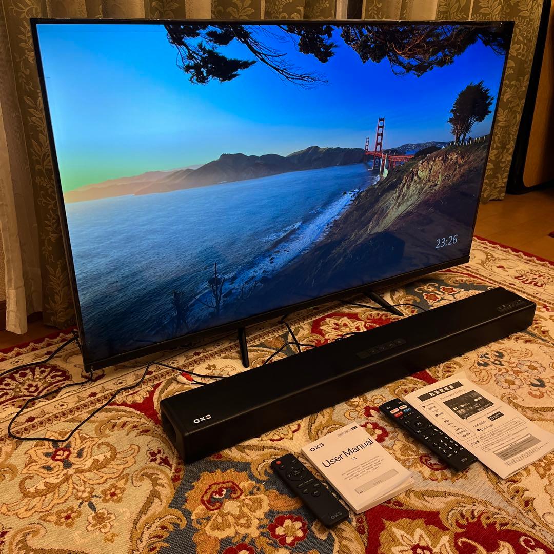 【ライShawn】2022年製！チューナーレステレビ& スピーカーセット