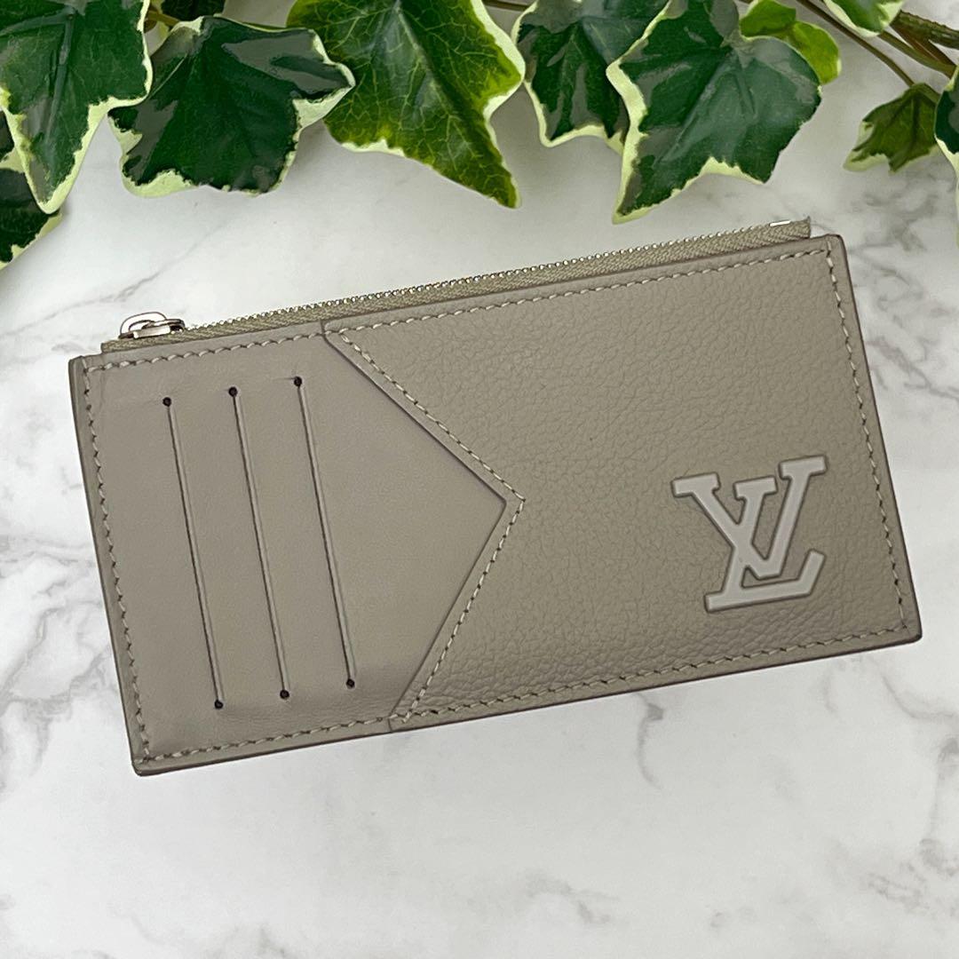 ルイヴィトン カードホルダー LVアエログラム ケース ライトグレー