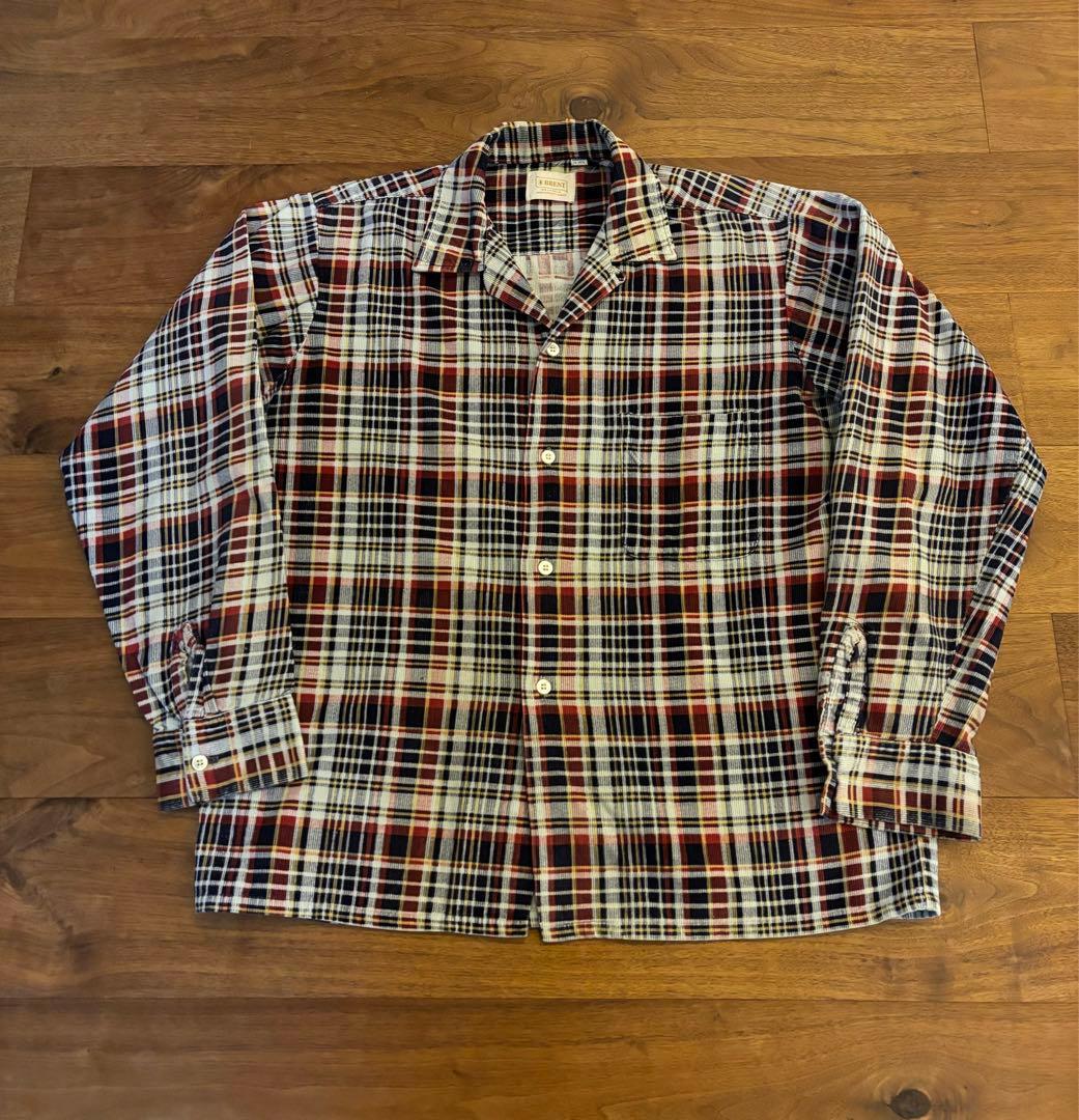 希少 60s BRENT ビンテージ　オープンカラー　プリントコーズ マチネル