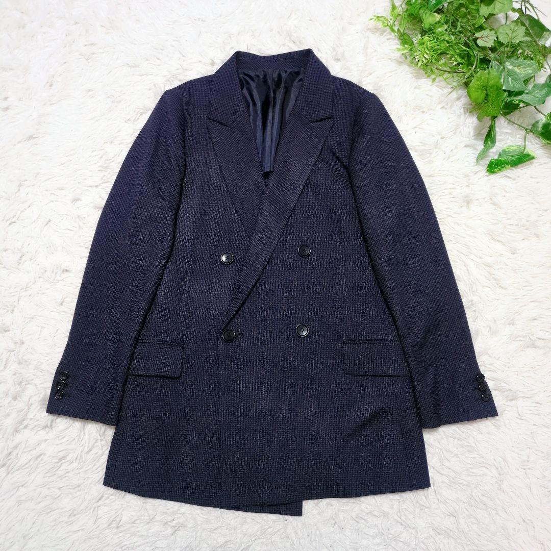 希少・極美品■ザ スーツカンパニー シー スーツセットアップ ダブル 洗える M