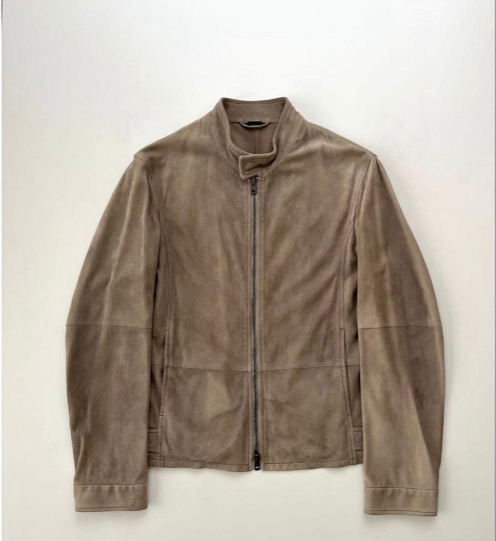 ジャケット・アウター EMPORIO ARMANI 04SS suede biker jacket