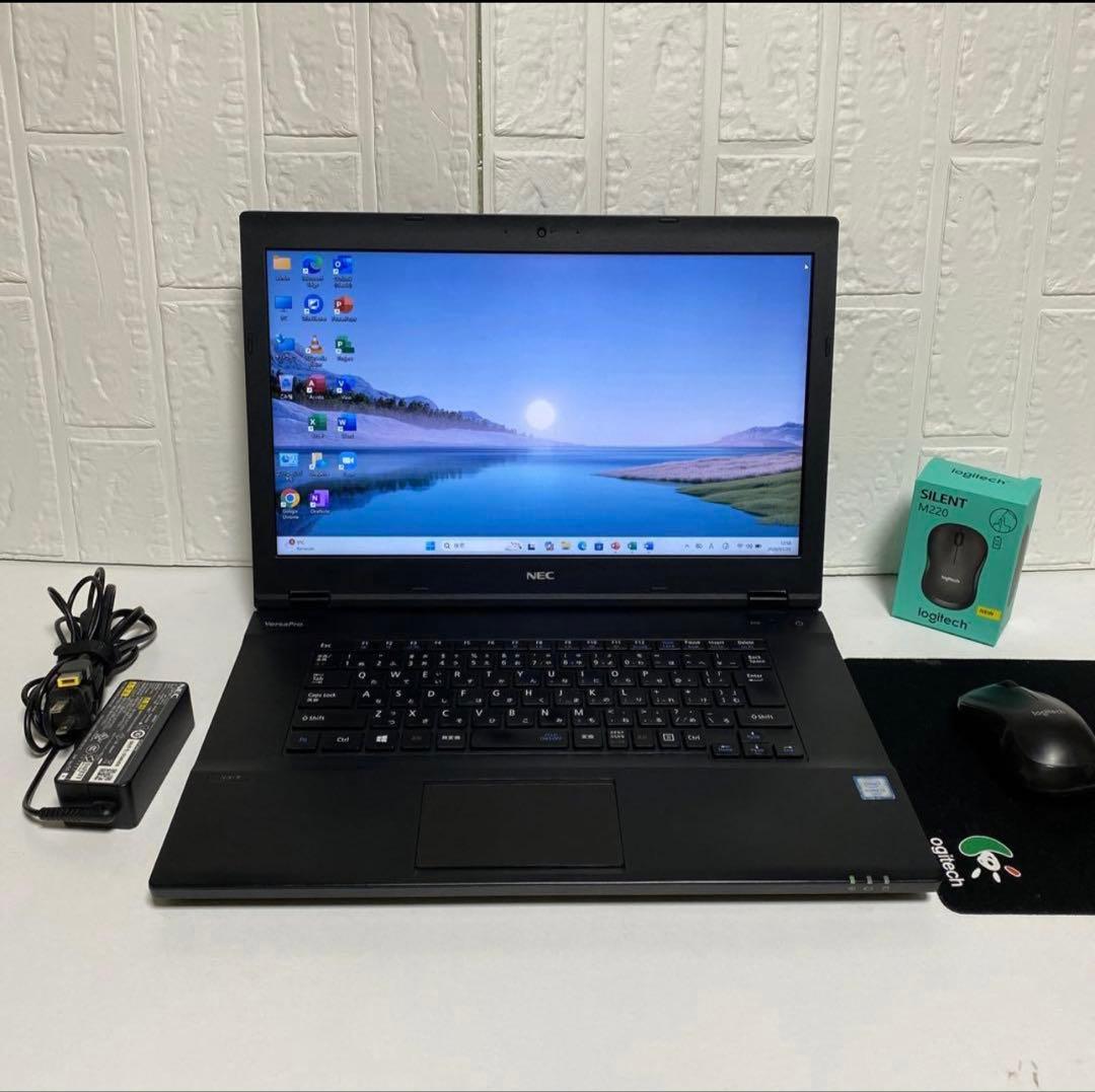Windows11 オフィス付き　 Web カメラ　SSD NECノートPC