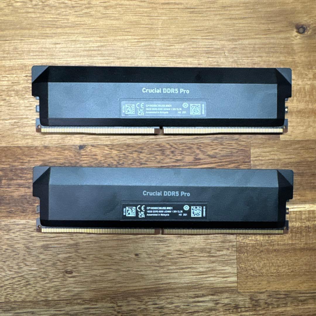 Crucial メモリ 16GB×2枚 32GB DDR5-6000