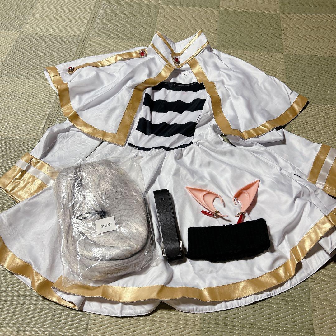 葬送のフリーレン　フリーレン　コスプレ衣装　ウィッグ付き 杖付き