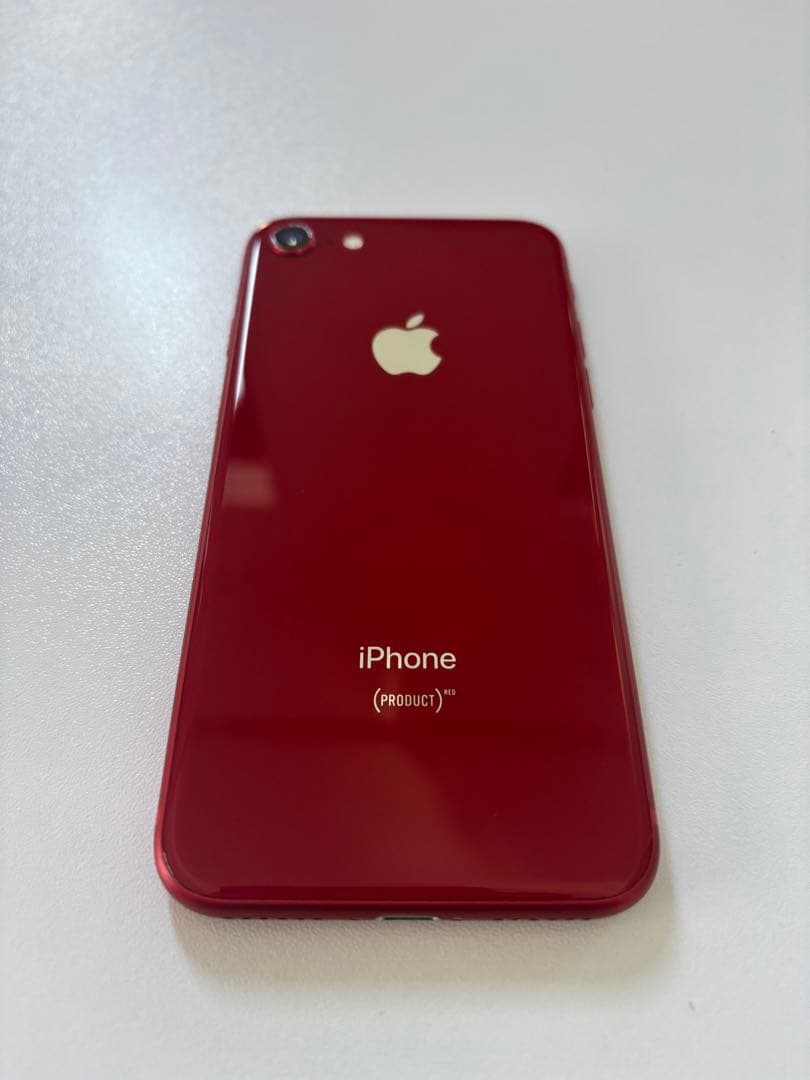 iPhone8 レッド 64GB SIMフリー 本体　バッテリー100%