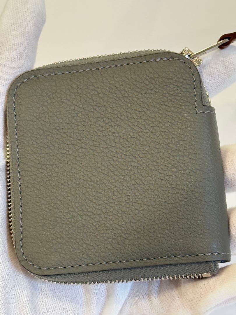 ほぼ未使用 W刻印 HERMES アザップ ミニ シルクイン ケース