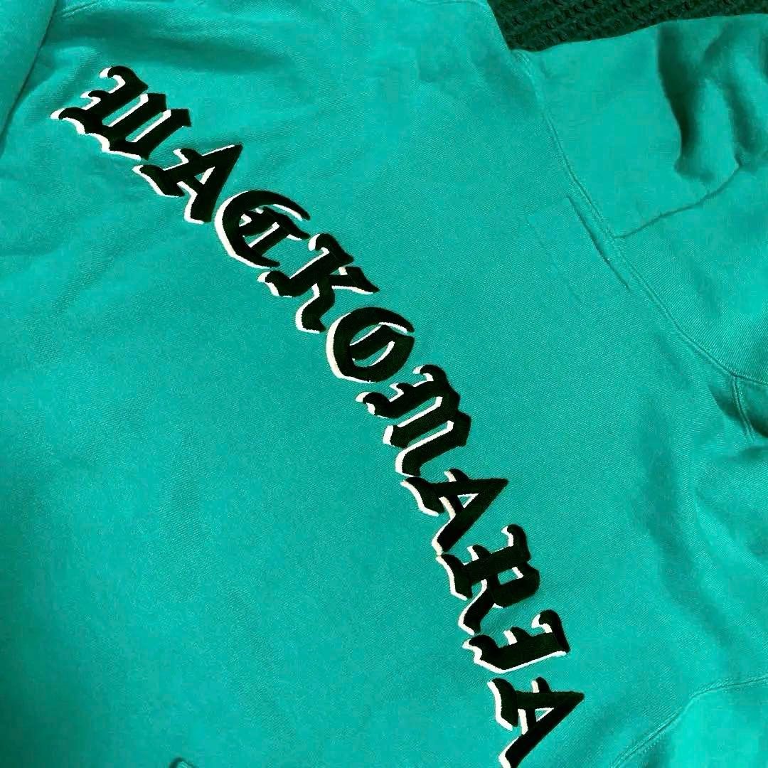 ワコマリア ミドルウエイト フーディー ターコイズ Lパーカーティファニーブルー