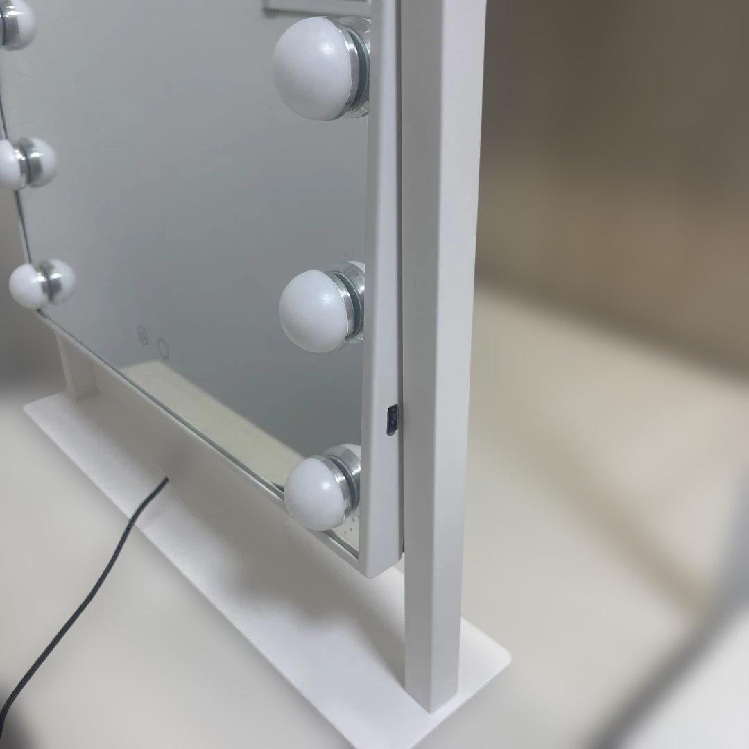 Franc franc ハリウッドミラー　Ｌサイズ　ホワイト