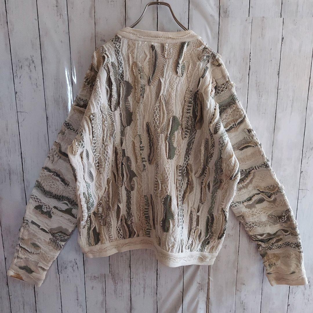 【COOGI】クージー オーストラリア製 3Dニット 好配色 L