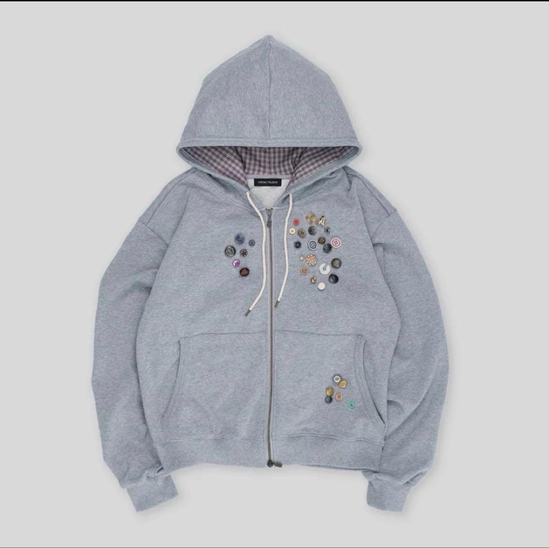【即日発送】HIROKI TSUZUKI FULL ZIP HOODIE グレー