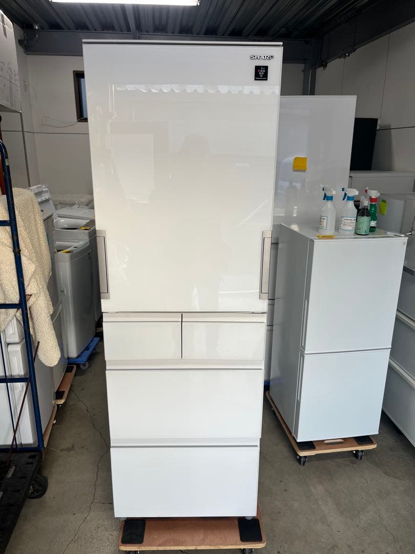送料込！設置対応2020SHARP 412L 冷蔵庫 SJ-G413G-W T