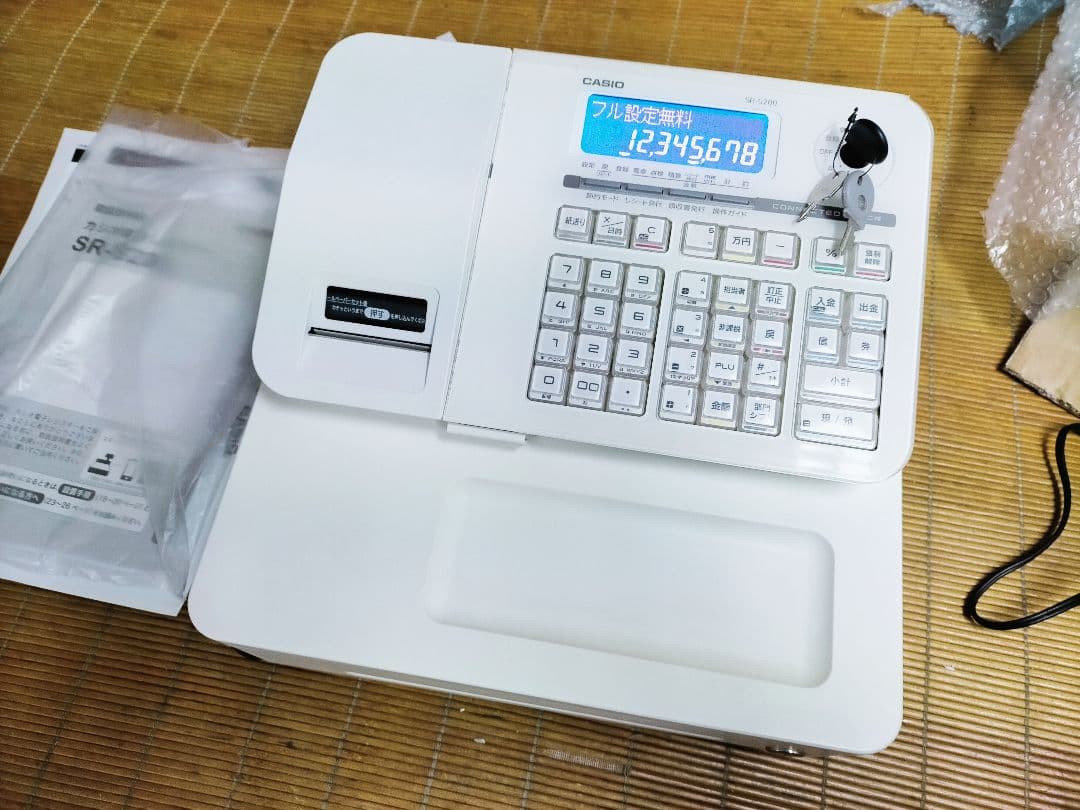 カシオレジスター　SR-S200　最新機種　スマホ設定売上管理　744444