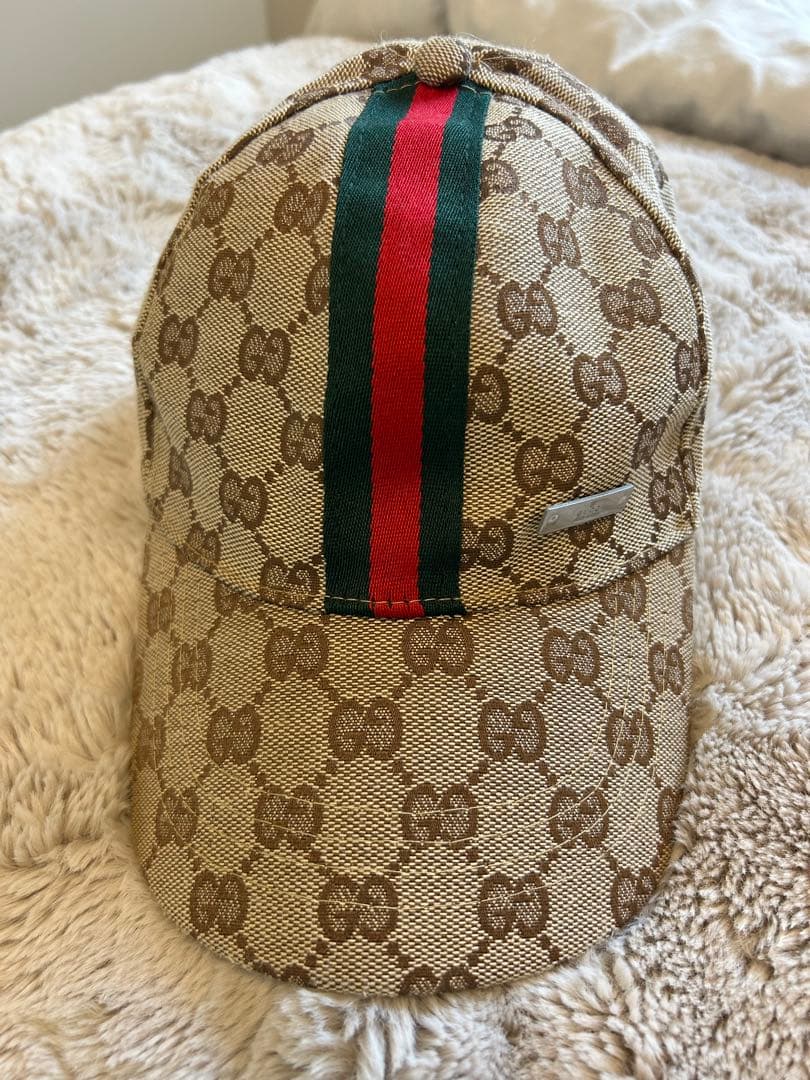 【美品】Gucci GGパターンキャップ　定番人気デザイン