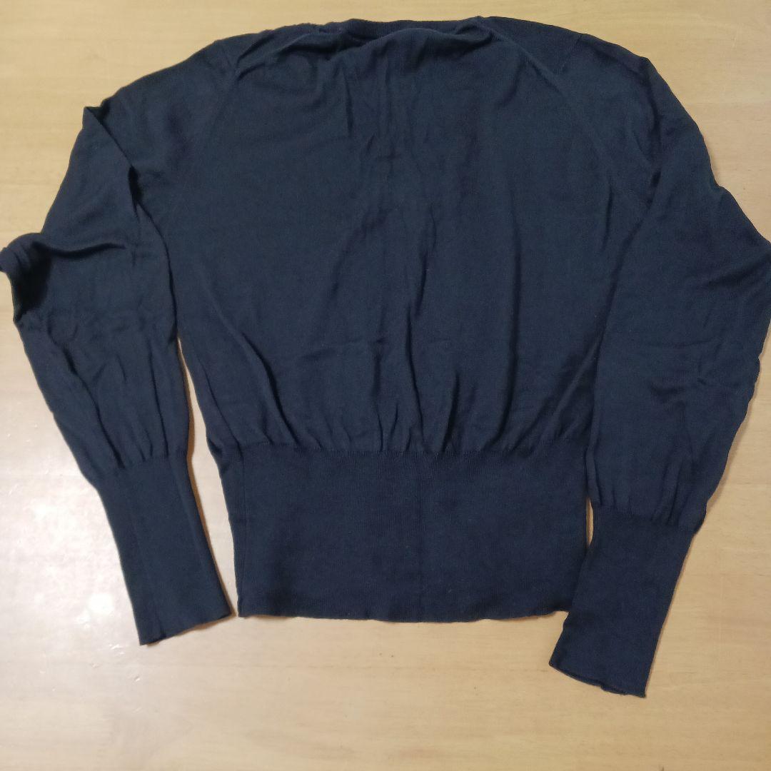 Vivienne Westwood　ニット　ブラック　オーブ刺繍　ロゴ