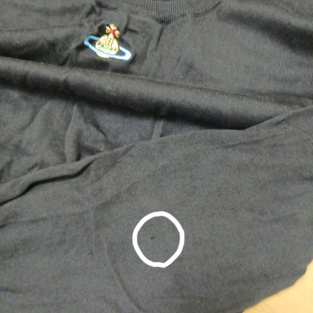 Vivienne Westwood　ニット　ブラック　オーブ刺繍　ロゴ