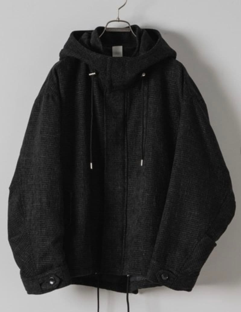 Casper John ブークレショートモッズコート ブラック