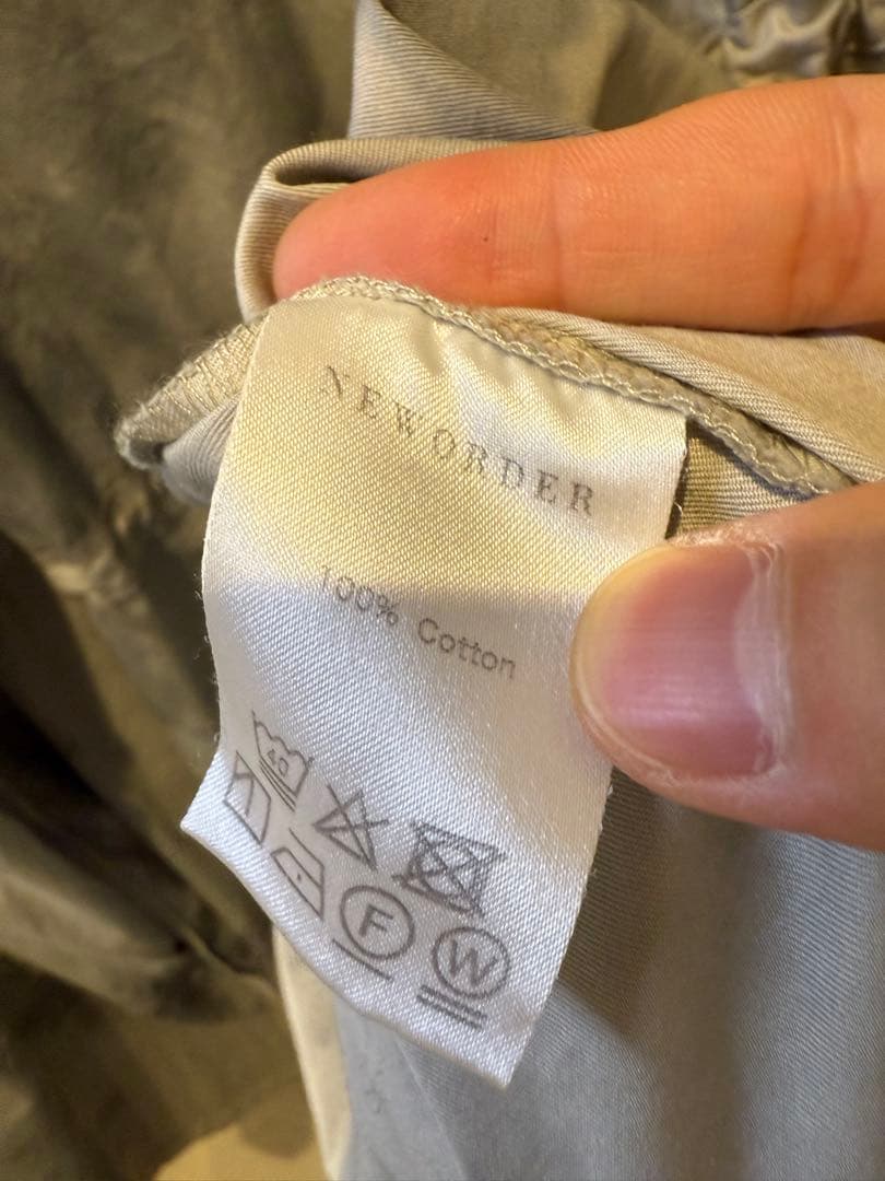 日本製NEW ORDER モッズコート サイズ2 グレー/ブラック男女兼用