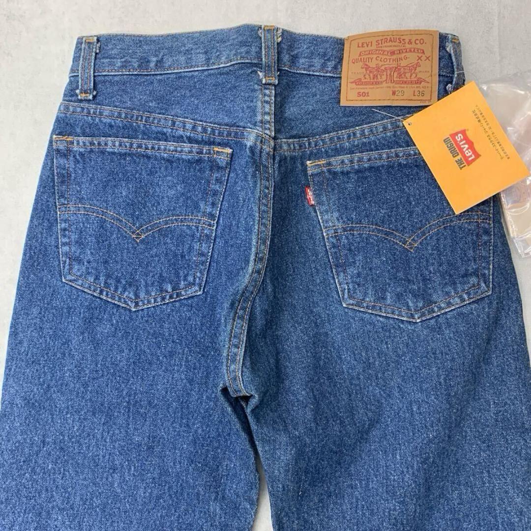 未使用 Levis 501 赤文字 刻印555 バレンシア工場 w29