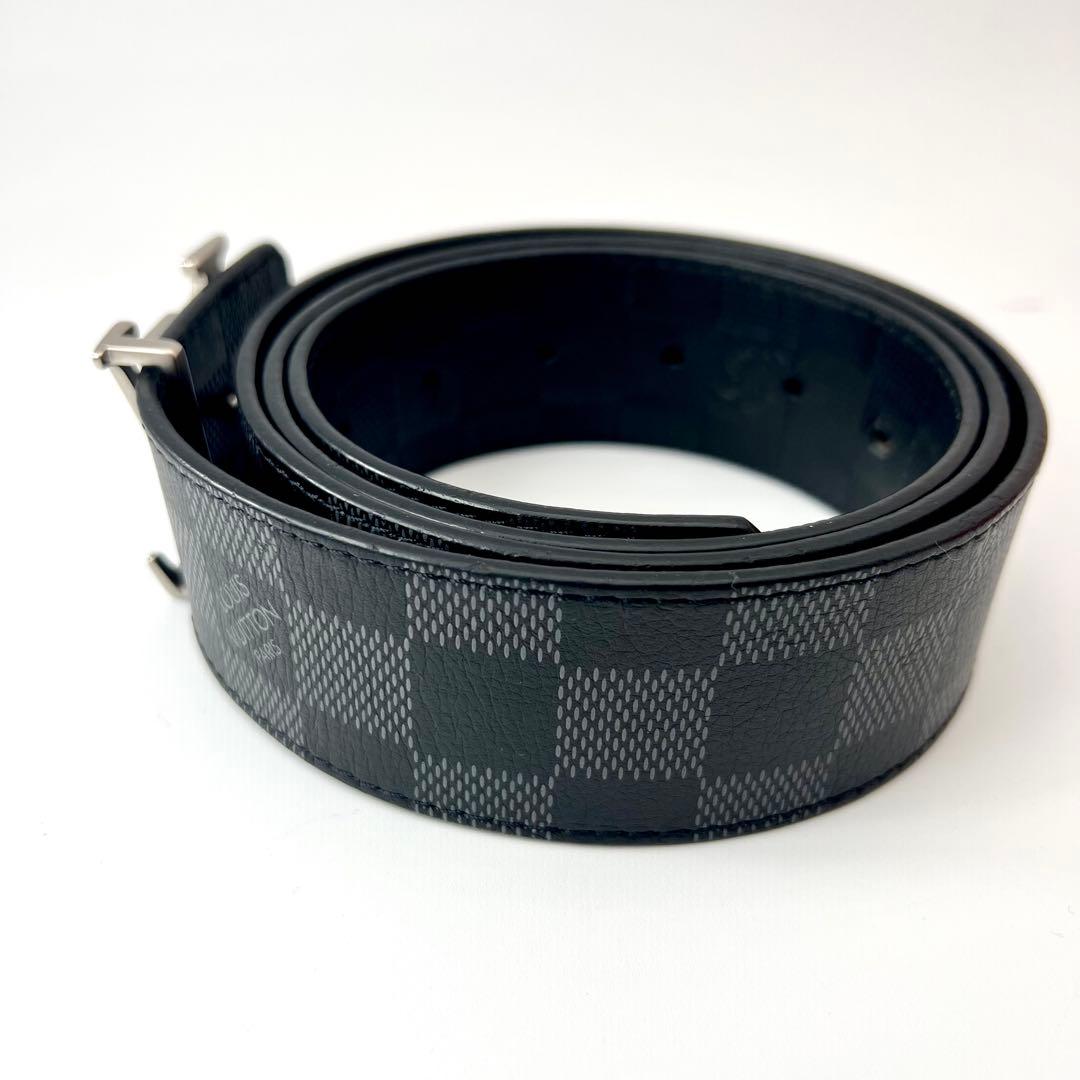 近年モデル✨　ルイヴィトン ダミエ　アンフィニ　 ベルト　LVロゴ　ブラック