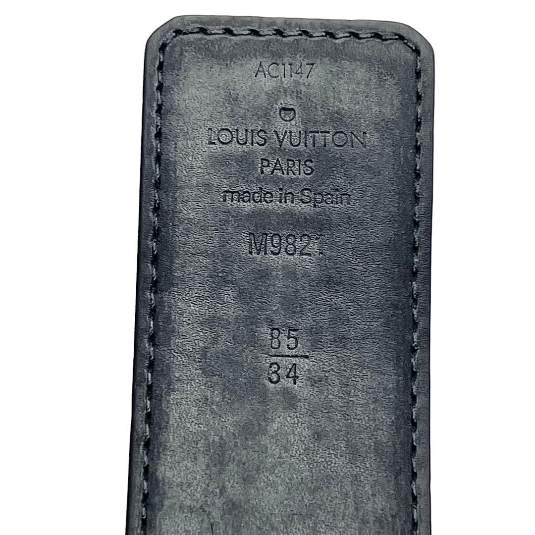 近年モデル✨　ルイヴィトン ダミエ　アンフィニ　 ベルト　LVロゴ　ブラック