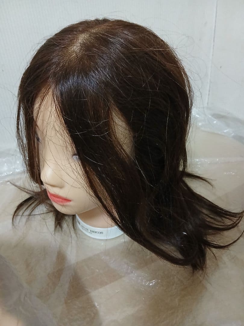 ウィッグ練習用 黒 ミディアム 4体セット