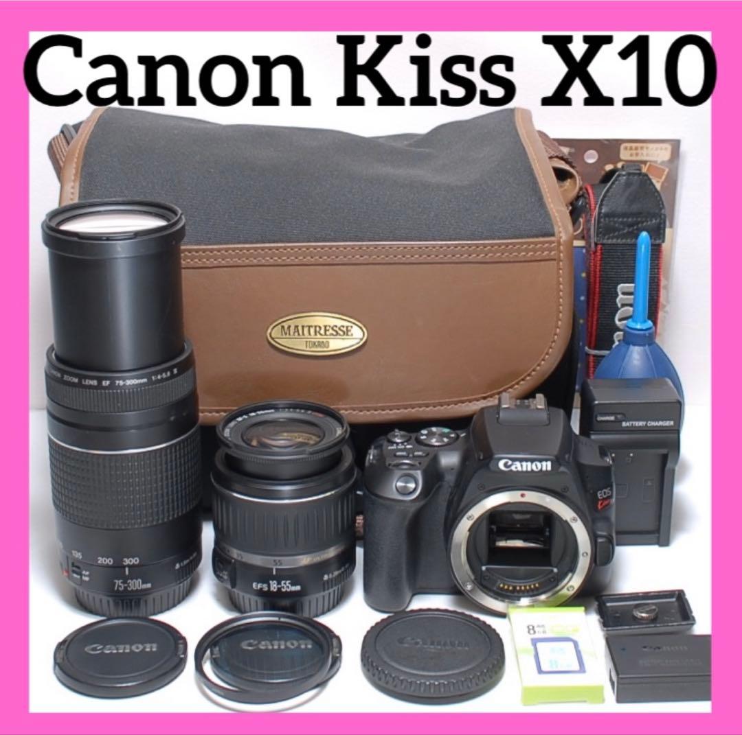 ✨美品✨Canon Kiss X10✨高性能＆超望遠✨ダブルレンズ✨4K動画撮影