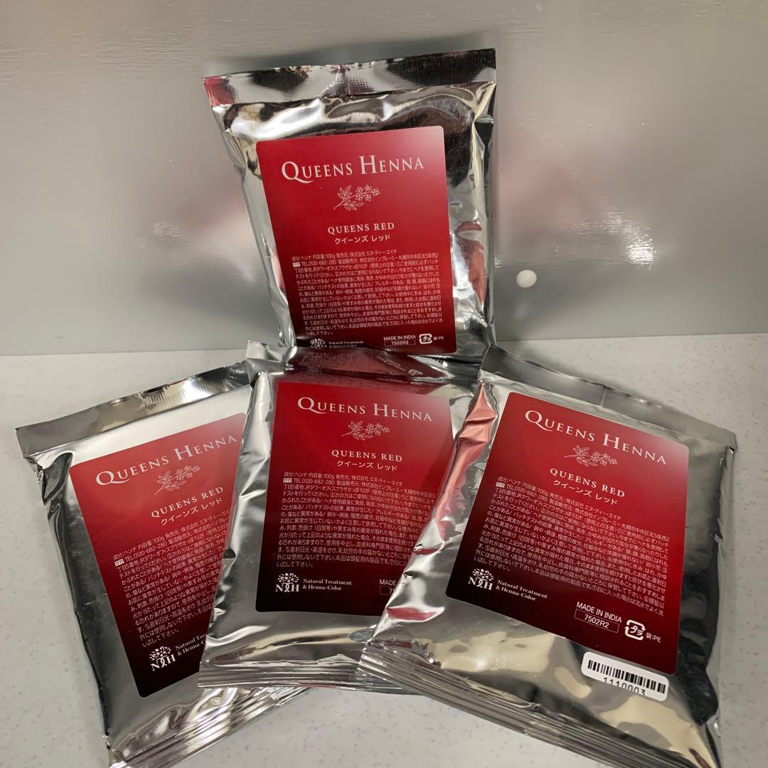 QUEENS HENNA QUEEN'S RED 4パック